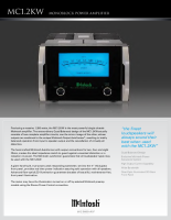 McIntosh MC1-2KW - Brochure 